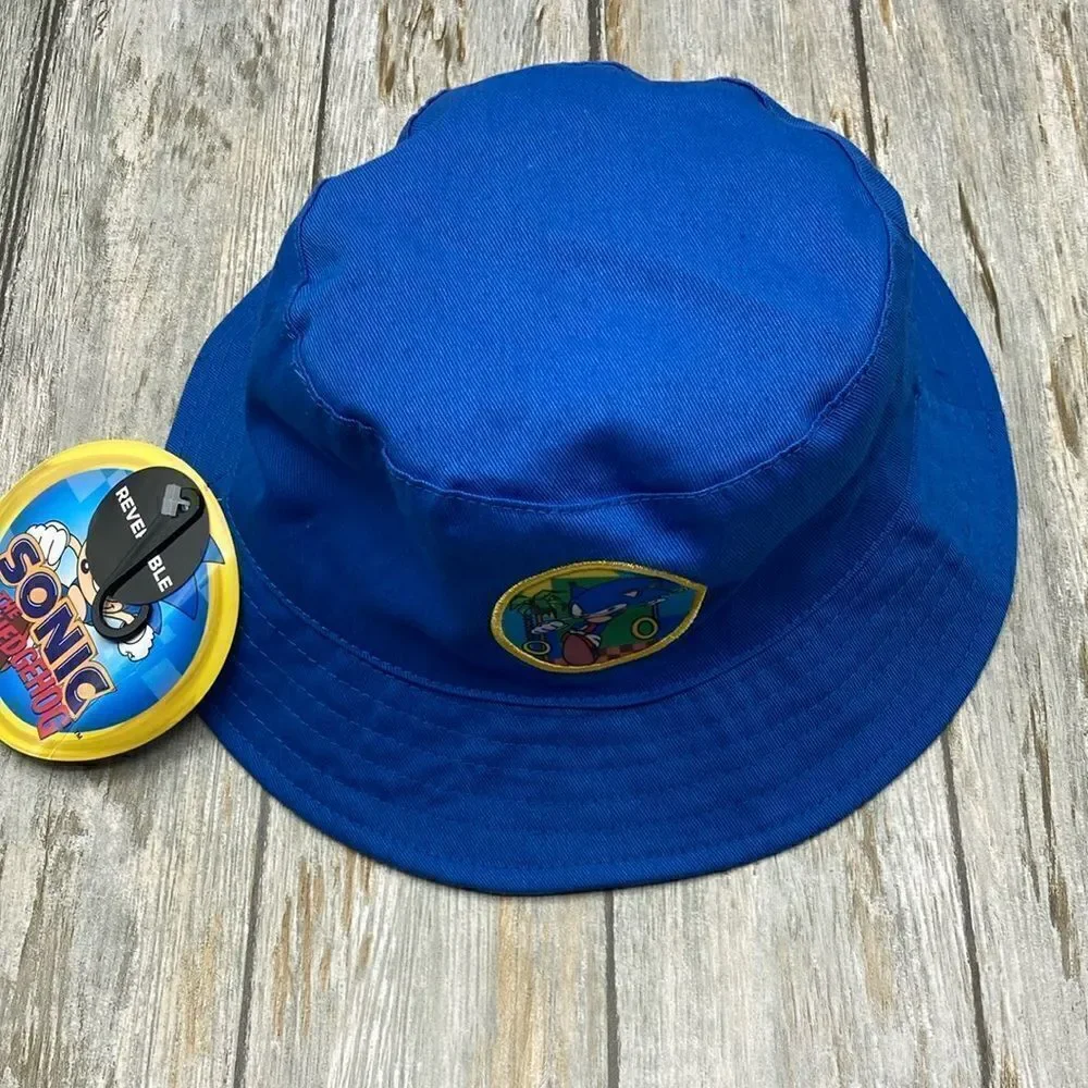 Sonic the Hedgehog Kids Reversible Bucket Sun Hat Summer